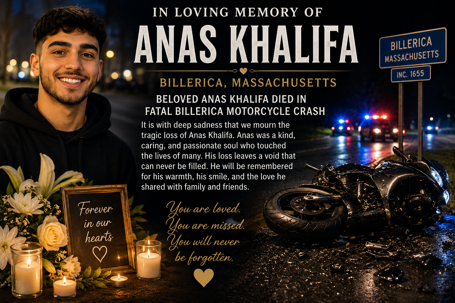 Billerica Massachusetts, Death Community Mourns Fatal Motorcycle Crash Victim