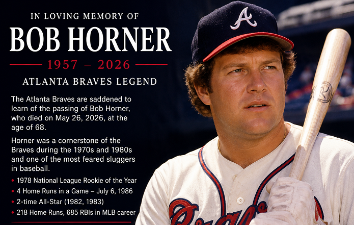Bob Horner, 1978 NL Rookie of the Year, Dies at Age 68, Obituary