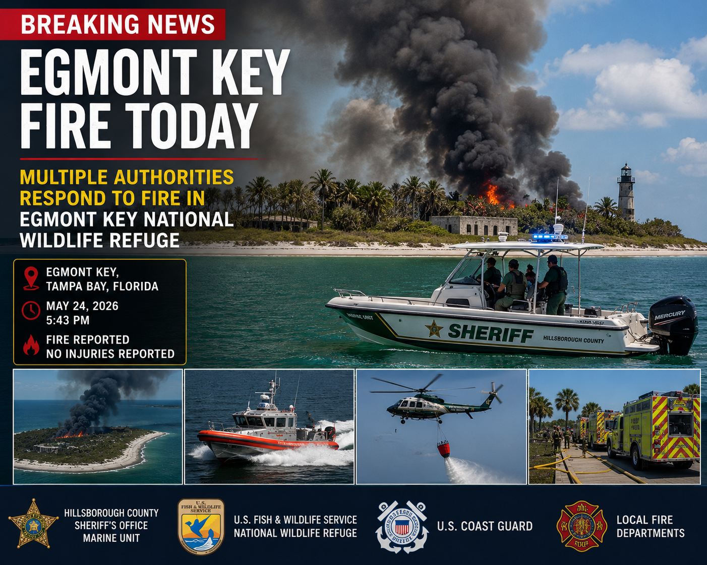 Egmont Key Fire Today