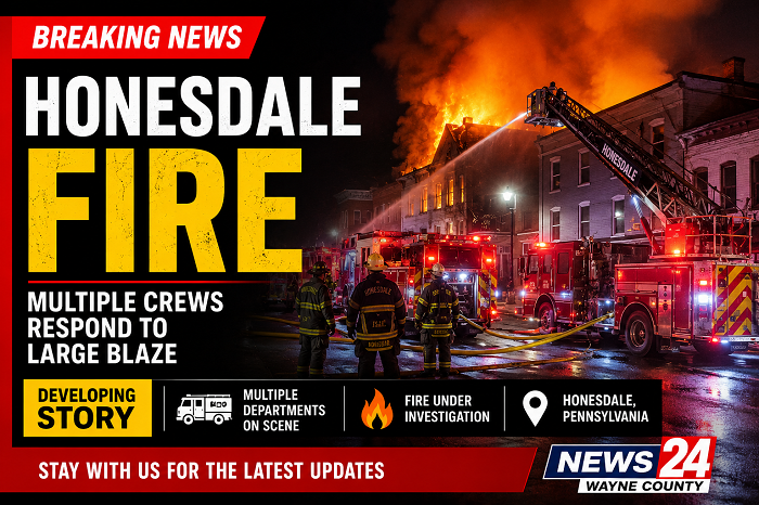 Honesdale Fire Today, Multiple Crews Respond to Emergency Blaze in Wayne County